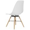 vidaXL Dining Chairs 4 pcs White PP