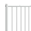vidaXL Metal Replace Headboard White 135 cm