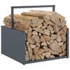 vidaXL Firewood Rack Anthracite 40x40x40 cm Cold-rolled steel