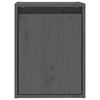 vidaXL Wall Cabinets 2 pcs Grey 30x30x40 cm Solid Wood Pine