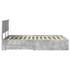 vidaXL Bed Frame Concrete Grey 120 x 200 cm Engineered Wood