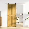 vidaXL Barn Door CORONA 80x210 cm Solid Wood Pine