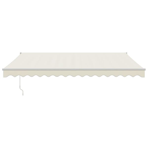 vidaXL Retractable Awning Cream 4.5x3 m Fabric and Aluminium