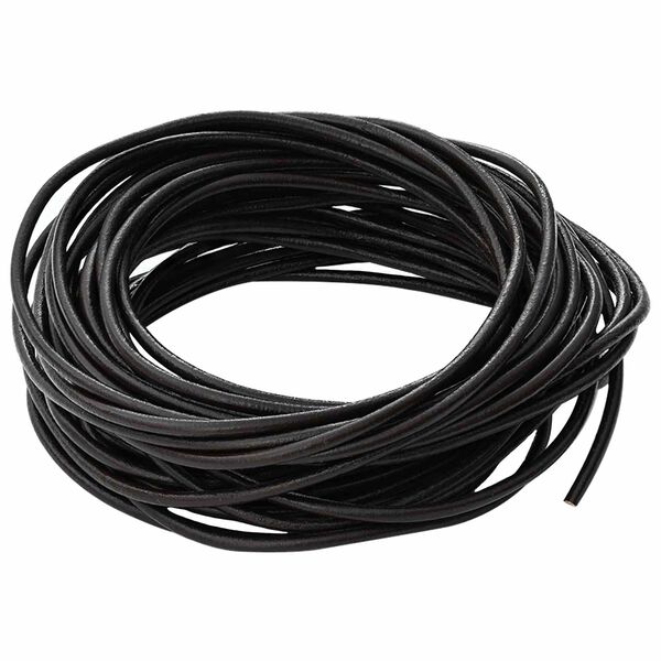 vidaXL Leather Cord Dark Brown &Oslash;2.5 mm x 50 m Leather