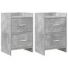 vidaXL Bedside Tables 2 pcs Concrete Grey 40 x 30 x 60 cm