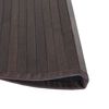 vidaXL Rug Round Dark Brown60 cm Bamboo