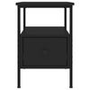 vidaXL Bedside Cabinets 2 pcs Black 34x36x50 cm Engineered Wood
