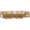 vidaXL Outdoor Sofa Set 7 pcs Natural Solid Acacia Wood