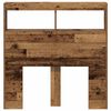 vidaXL Headboard Cabinet with LED Old Wood 100x17x102 cm