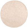 vidaXL Rug Print Cream &Oslash; 120 cm Polyester and PVC