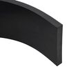 vidaXL Rubber Edge for Snow Plow Black 250x15x2 cm