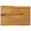 vidaXL Table Top 60x40x3.8 cm Live Edge Solid Wood Mango