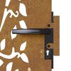 vidaXL Garden Gate 85x75 cm Corten Steel Tree Design