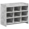 vidaXL Shoe Cabinet Concrete Grey 85 x 39.5 x 70 cm Engineered Wood