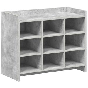 vidaXL Shoe Cabinet Concrete Grey 85 x 39.5 x 70 cm Engineered Wood