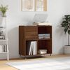 vidaXL Record Cabinet Brown Oak 84.5x38x89 cm Engineered Wood