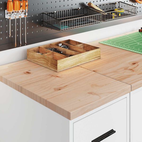 vidaXL Garage Storage Cabinet White 30x51x85 cm Solid Wood Pine