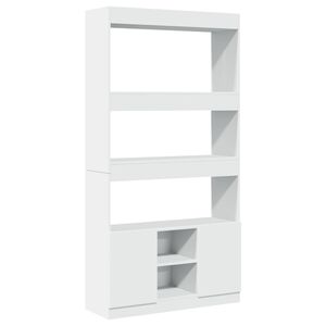 vidaXL Highboard&nbsp;White 92x33x180 cm Engineered Wood