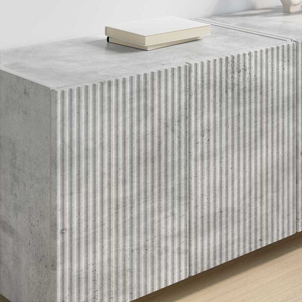 vidaXL TV Wall Cabinet Concrete Grey 59.5 x 31 x 40 cm Engineered Wood