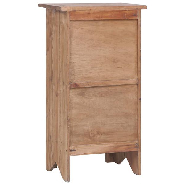vidaXL Bedside Cabinet 43x31x80 cm Mixed Recycled Wood