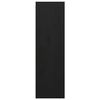 vidaXL Wall Cabinets 2 pcs Black 30x30x100 cm Solid Pinewood