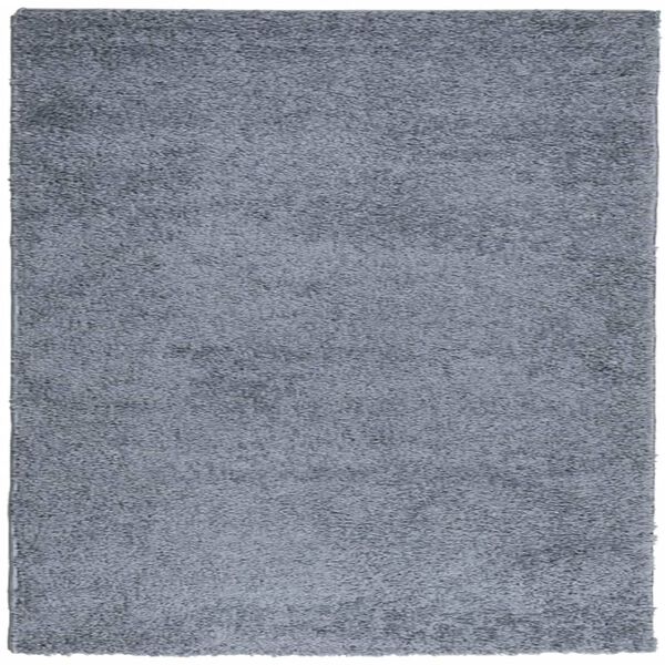 vidaXL Shaggy Rug PAMPLONA High Pile Modern Blue 120x120 cm