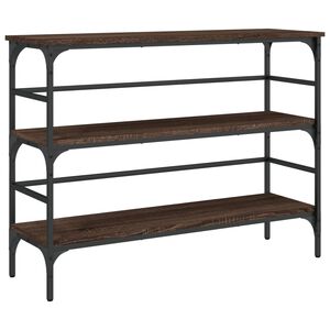 vidaXL Console Table Brown Oak 100x32x75 cm Engineered Wood
