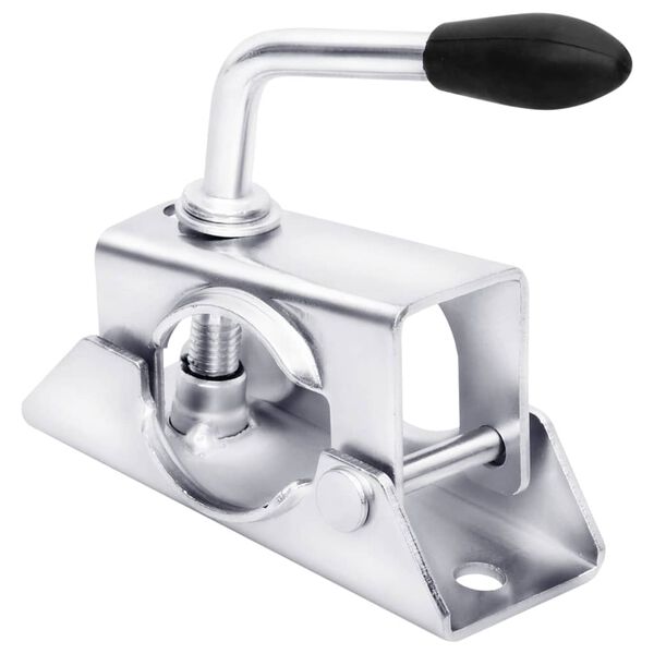 vidaXL Jockey Wheel Clamps 2 pcs 13.5x6.5x14 cm Galvanised Steel