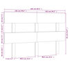vidaXL Bed Headboard Grey 204x3x81 cm Solid Wood Pine