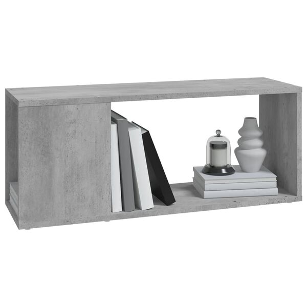 vidaXL TV Cabinet Concrete Grey 80x24x32 cm Engineered Wood