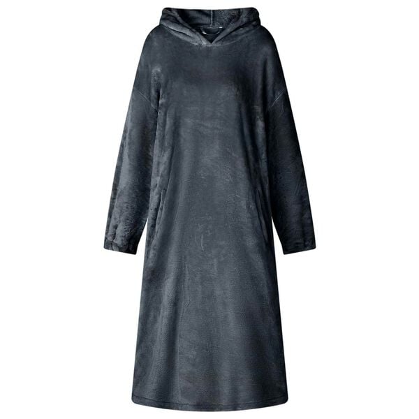 vidaXL Blanket Hoodie Navy Blue M Flannel