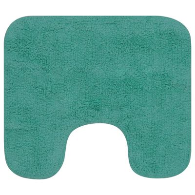 vidaXL Bathroom Mat Set 2 Pieces Fabric Turquoise