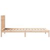 vidaXL Extra Long Bed Frame without Mattress 90x220 cm Solid Wood