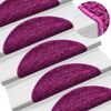 vidaXL Stair Mats 10 pcs 56x17x3 cm Violet Half Round