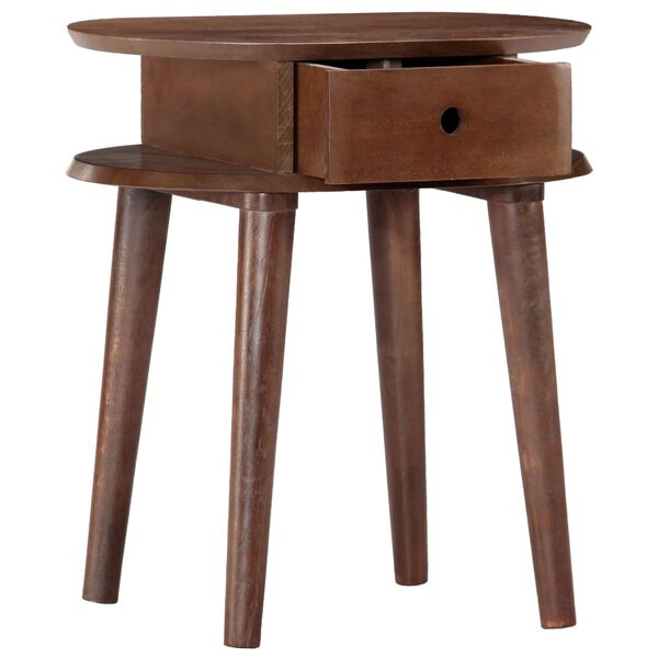 vidaXL Bedside Cabinet 50x35x55 cm Solid Acacia Wood