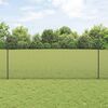 vidaXL Fence with Post Grey 1.2 x 50 m Steel and PVC