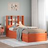 vidaXL Bed Frame without Mattress Wax Brown 90x200 cm Solid Wood Pine