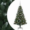 vidaXL Artificial Christmas Tree with Bauble 120 cm 150 LEDs