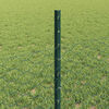 vidaXL Fence with Post Green 0.5 x 25 m Steel