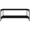 vidaXL Coffee Table Black 100x50x40 cm Engineered Wood