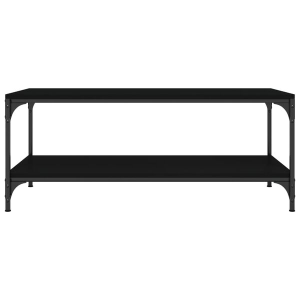vidaXL Coffee Table Black 100x50x40 cm Engineered Wood