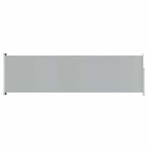 vidaXL Patio Retractable Side Awning 180x600 cm Grey