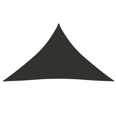 vidaXL Sunshade Sail Oxford Fabric Triangular 5x5x6 m Anthracite