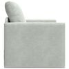vidaXL Sofa Bed Light Grey 74 x 77 x 81 cm Velvet