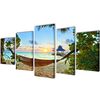 vidaXL Canvas Painting | Multicolour | Canvas, Wood | Large | Wall mounting