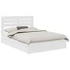 vidaXL Storage Bed with Headboard White 140 x 200 cm Engineered Wood