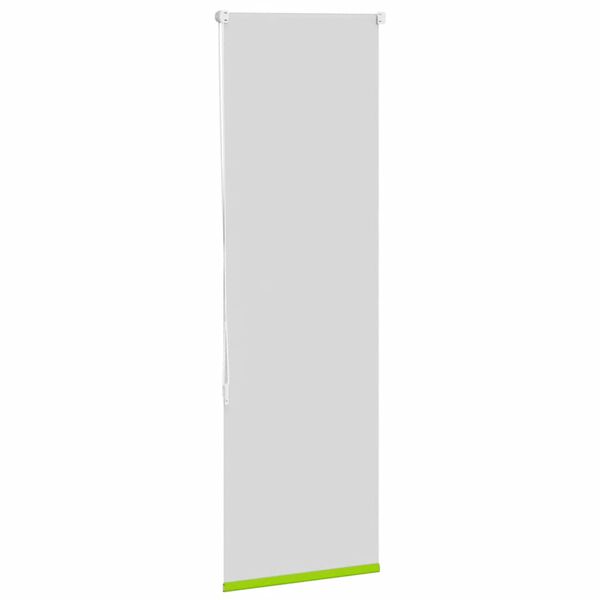 vidaXL Roller Blind Blackout Leaves Green 55x150 cm Fabric Width 50.7 cm Polyester