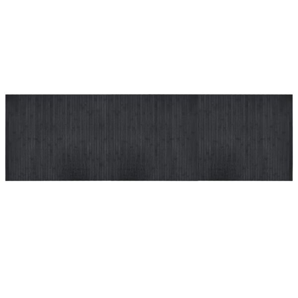 vidaXL Rug Rectangular Grey 60x200 cm Bamboo