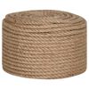 vidaXL Jute Rope 50 m Long 10 mm Thick