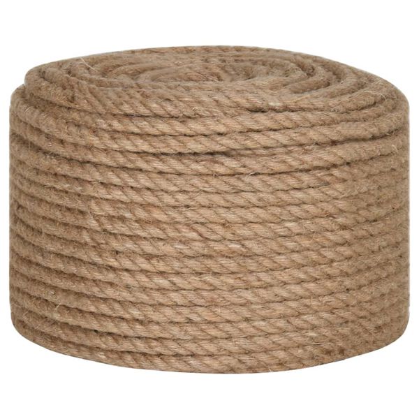 vidaXL Jute Rope 50 m Long 10 mm Thick